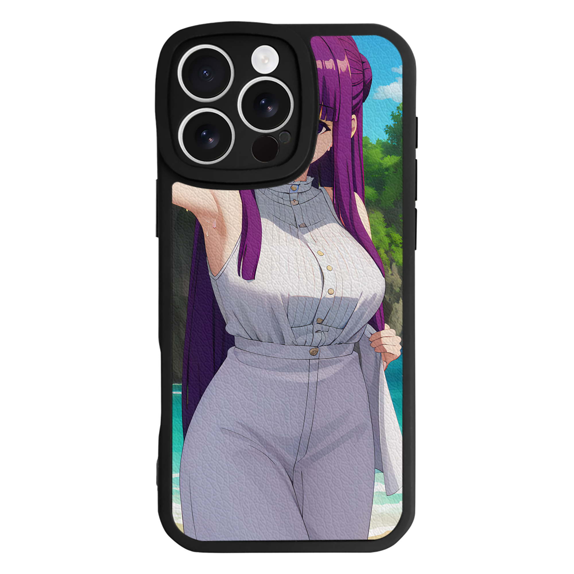 （画像用） 葬送のフリーレン Frieren 【iPhone 16シリーズ対応】シリコンスマホケース（レザー調） 材質：シリコン